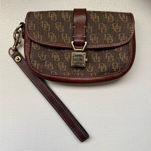 Dooney & Bourke Brown Monogram Clutch
